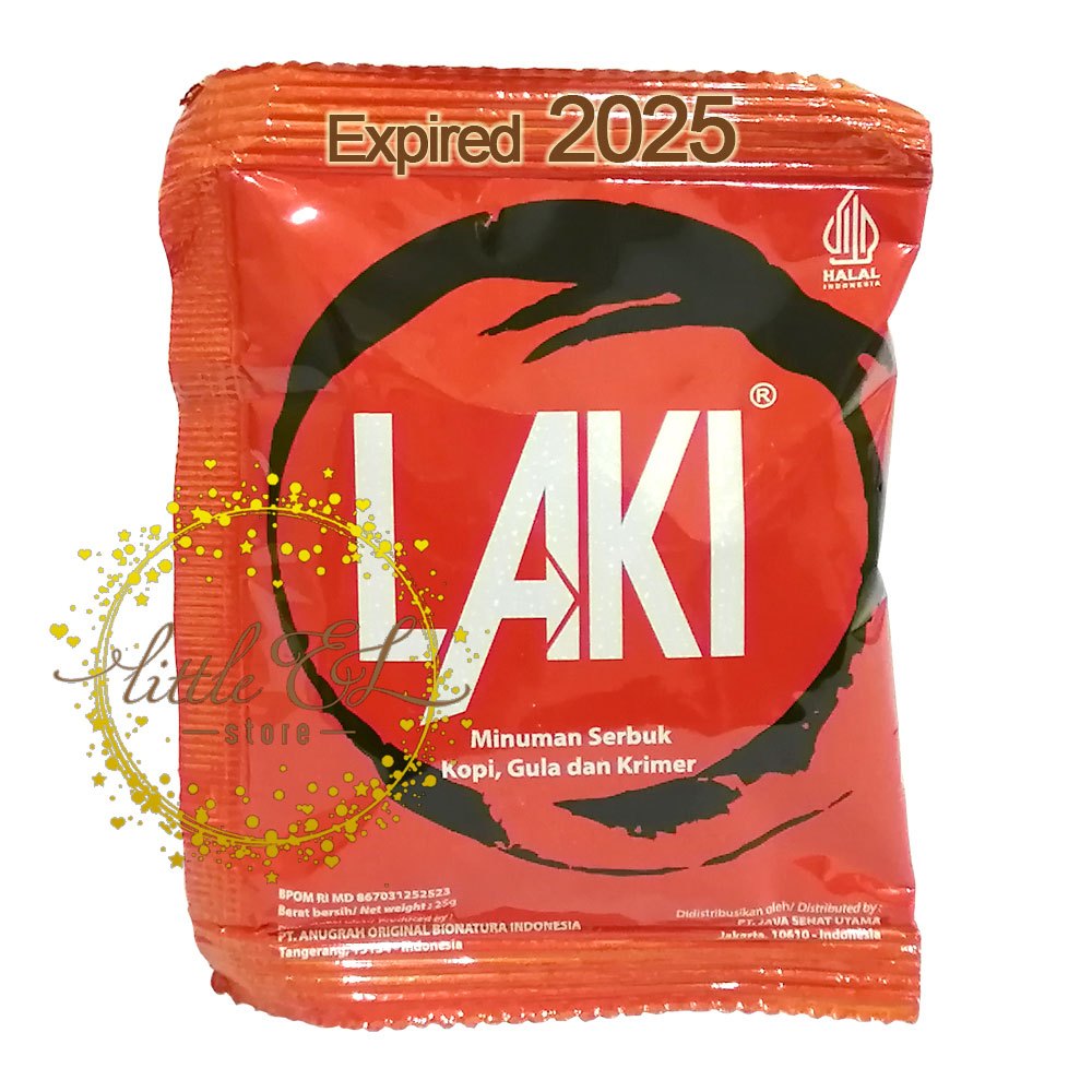 

Minuman Serbuk Kopi Gula Krimer - LAKI - 1 Sachet - Exp 2026
