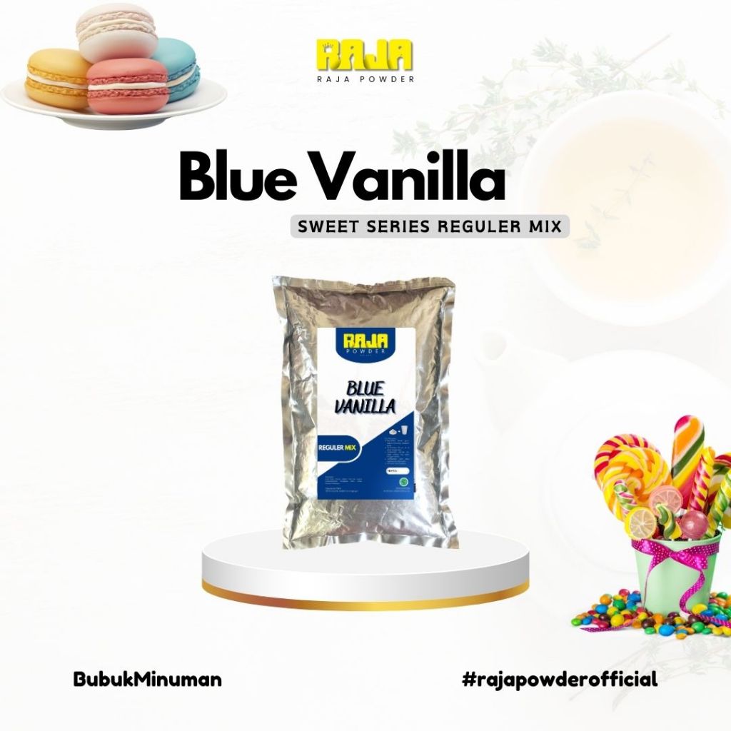 

Bubuk Vanilla Blue Bubuk Minuman Vanilla Blue Powder 1 kg / 1000 gram