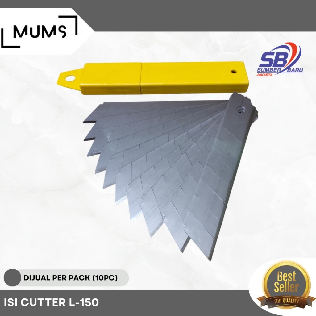 

Isi Cutter Besar Refill Kater Vico L150 L-150 Pisau Cutter Blade 18mm SBJ