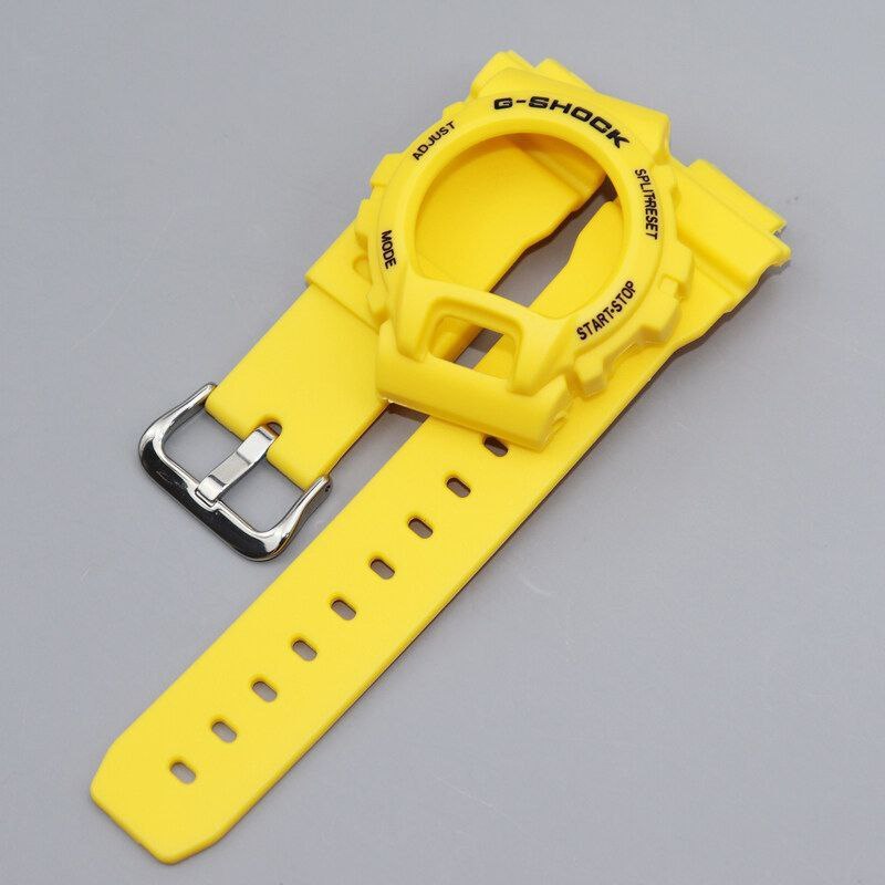 BNB BEZEL STRAP BNB CASIO GSHOCK G SHOCK DW 6900 DW 6600 SOLID YELLOW KUNING