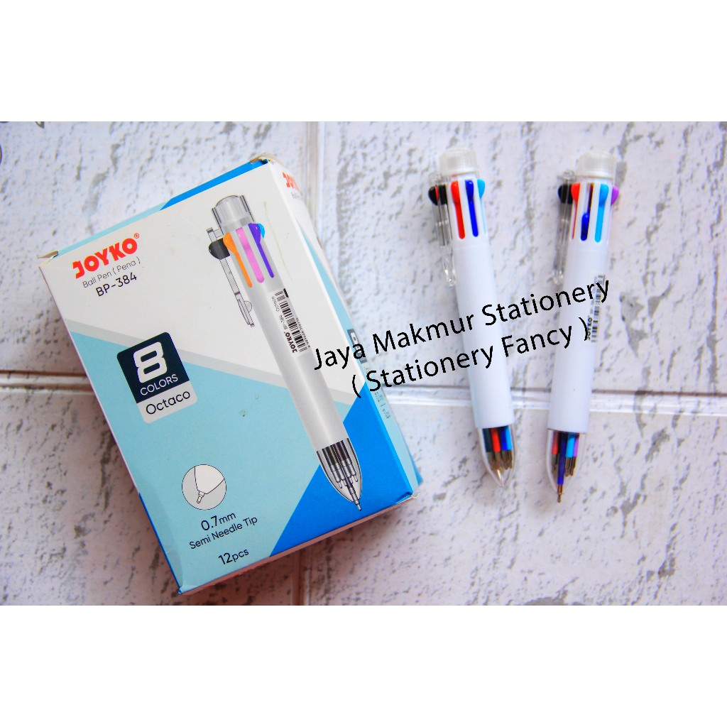 

Pen Joyko Octaco 8 Warna 0.7 mm Bp-384 (Eceran