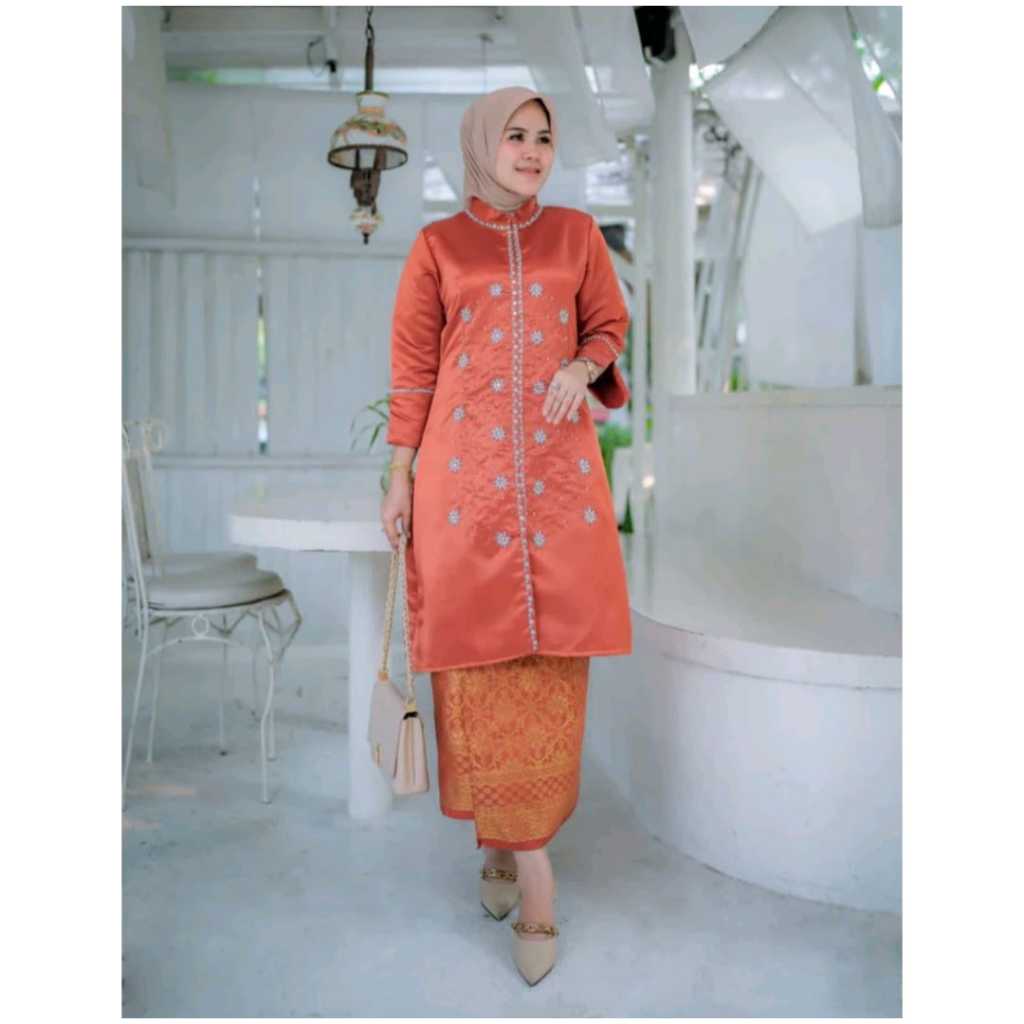 Ready Set Baju Kurung Melayu Payet//Baju Kurung Wanita Kombinasi Payet//Kebaya Pesta Terbaru//Baju K