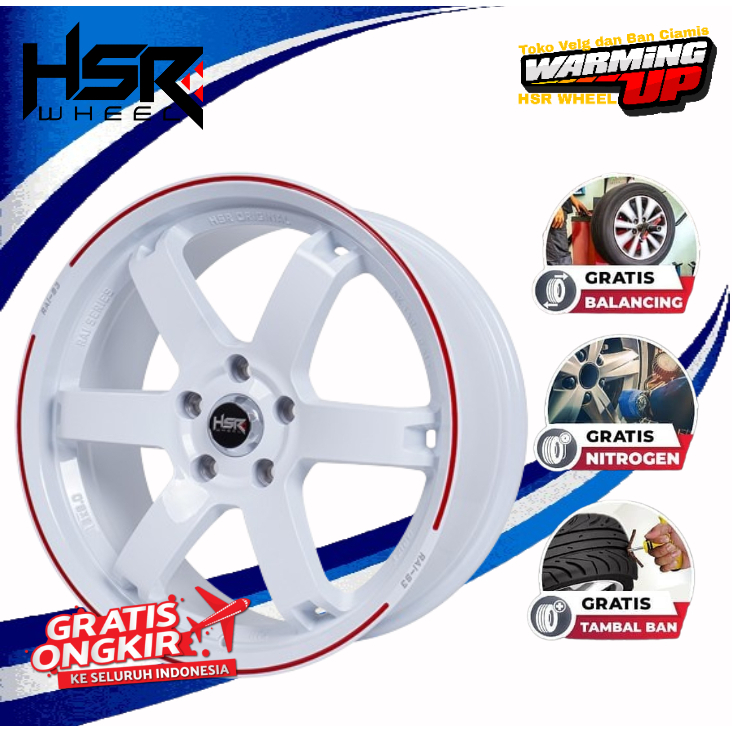Velg Mobil CRV HRV Expander Serena  Mazda Racing Look Palang 6 Sporty HSR Rai S3 R18