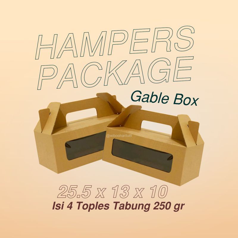 

Gable box Hampers Ramadhan Lebaran (isi 4 toples 250 gr)