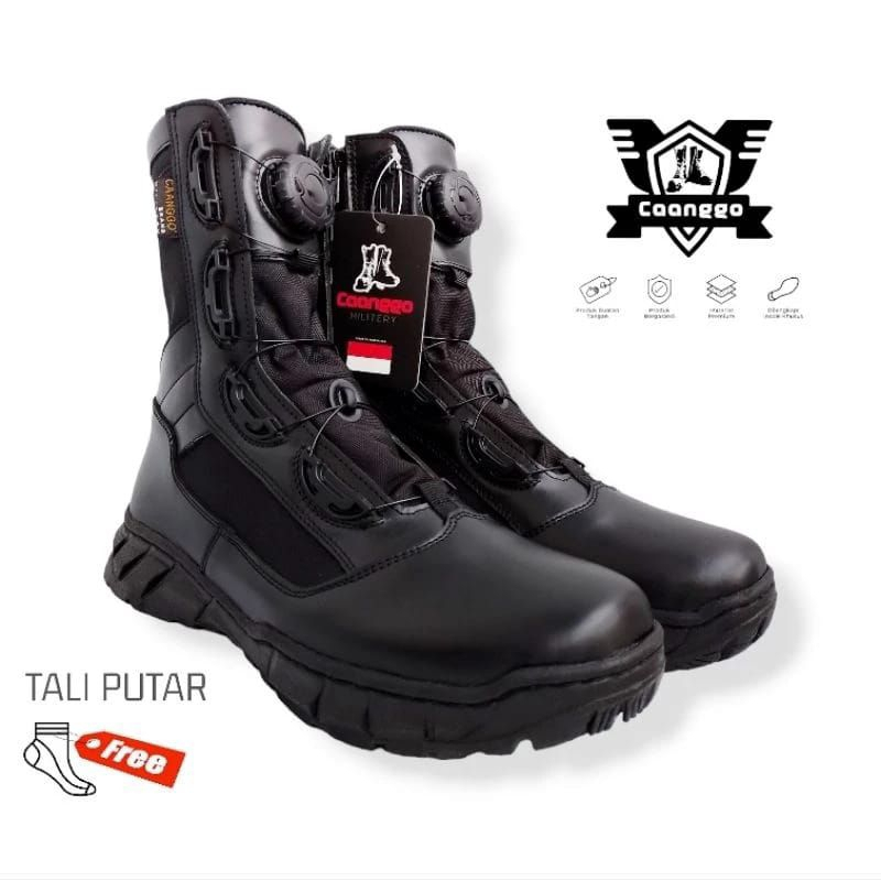 sepatu  PDL BOA Putar kulit sapi asli kualitas no.1