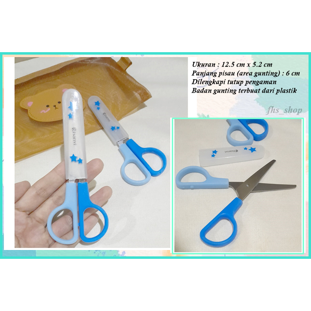 

Gunting Biru Ujung Tumpul Gunting Kertas Gunting Aesthetic Gunting Mini Gunting Lucu Blue Scissors