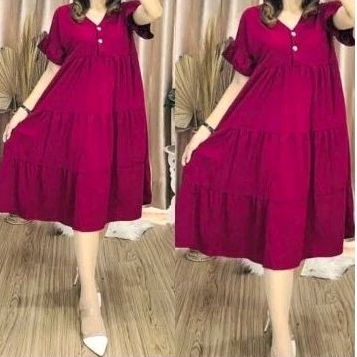 DRESS VOXY REMPEL | DRESS RUFFLE KANCING