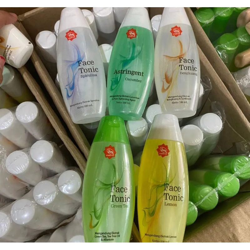 MURAH VIVA FACE TONIC | VIVA FACE TONIC BENGKOANG| VIVA VACE TONIC GREEN TEA | VIVA FACE TONIC SPIRU