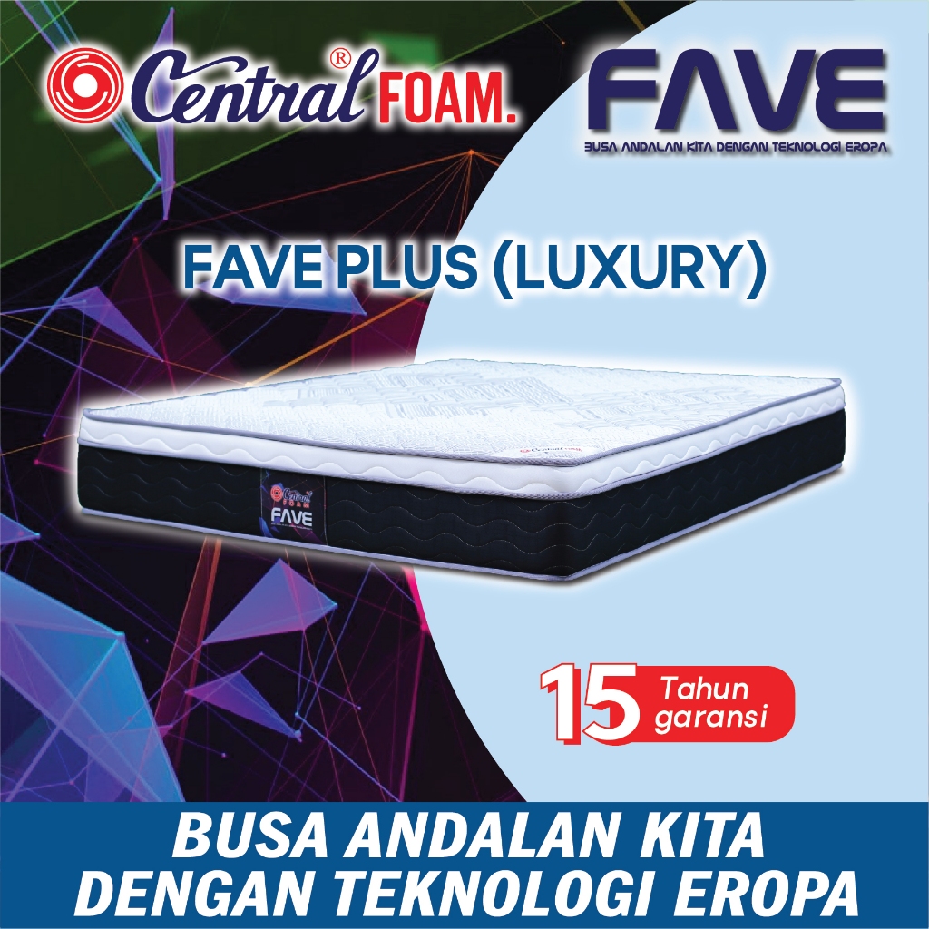 Kasur Busa / Foambed Central Fave Luxury Plus Tebal 30cm