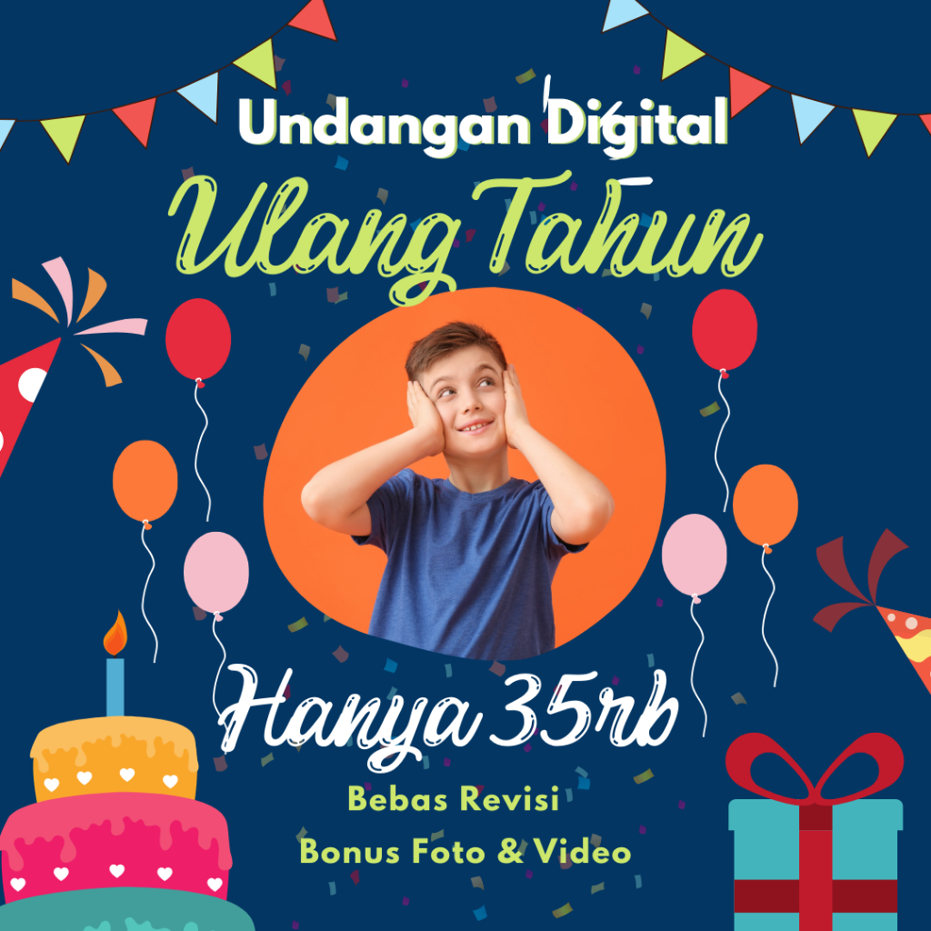 Undangan Digital Anak Ulang Tahun Aqiqah Tasyakuran