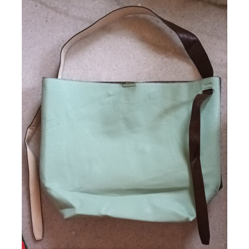 Hobo Bucket Bag Brera 2 tone Kulit 2nd