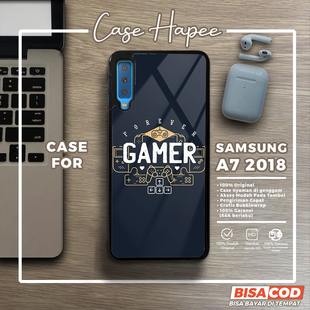 Case Samsung A7 2018 Casing Samsung A7 2018 [GAME] Casehapee Case Glossy Case Aesthetic Custom Case 