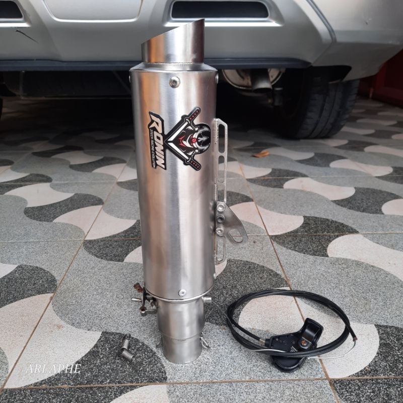 slincer silincer knalpot 3tech ronin katana silver original