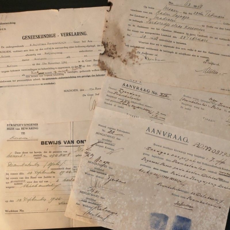 

Old Paper Kertas Kuno 1940s Dokumen Arsip