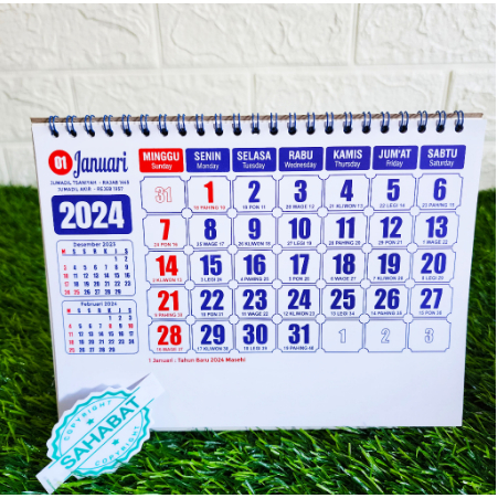 

KALENDER MEJA KERJA MINI 21x16cm / KALENDER KERJA MINI TAHUN 2024 / PARCEL MANIA MAGELANG