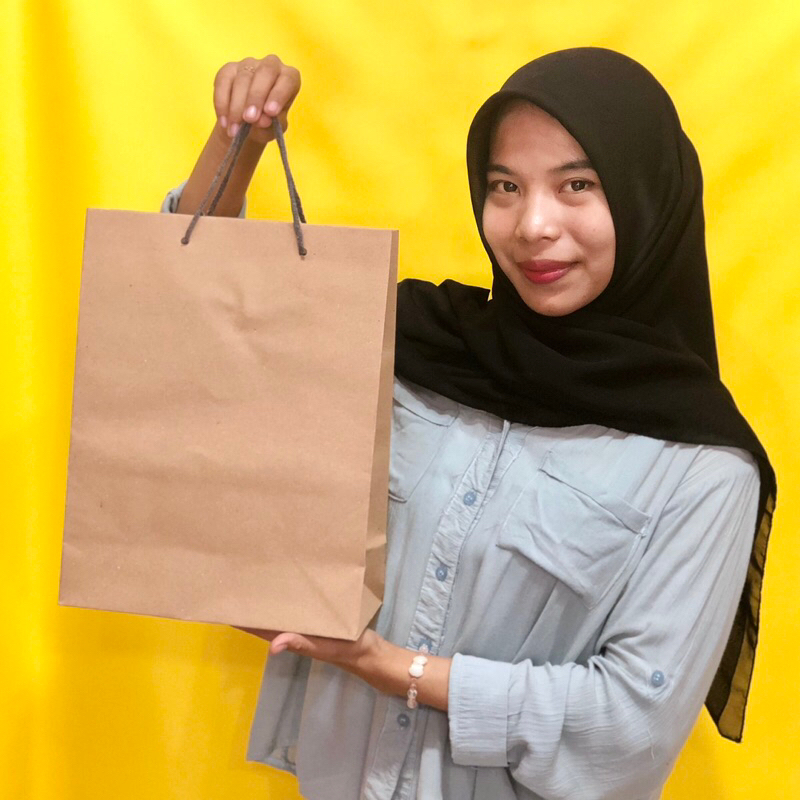 

Tas Kado Paperbag besar hitam coklat polos Paper Bag Besar Jumbo Ecobonekaindo