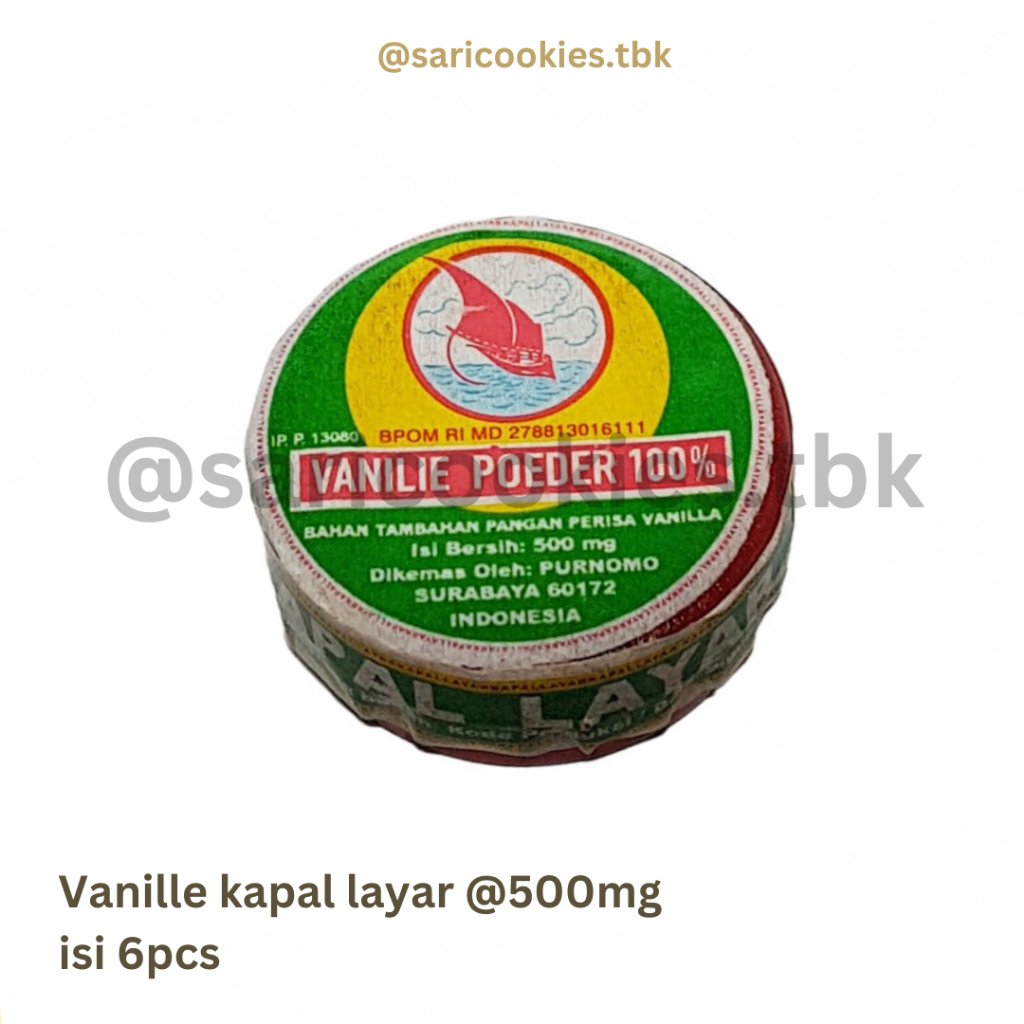 

Vanilie Powder Kapal Lajar 500mg isi 6pcs