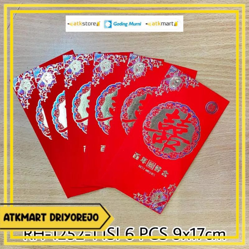 

RONGHAI AMPLOP ANGPAO RH1252-1 LUX SHUANXI BESAR - AMPLOP IMLEK