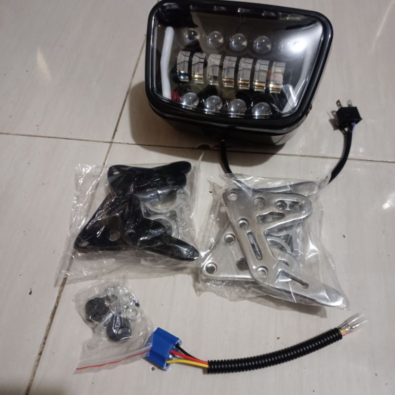 Paket Set Hemat Lampu Daymaker RX king set Kupingan Lampu Cnc Reflektor Daymaker Rx King Headlamp Le
