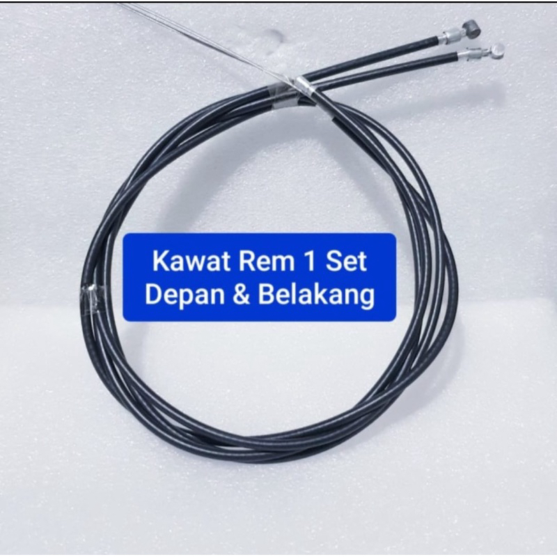 RK Kabel kawat Rem sepeda MTB & BMX 1 set Depan & Belakang