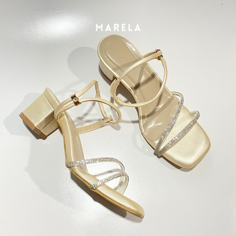 MARELA - Sofia Heels Sandal Wanita Hak 5 cm - Heels Wanita Pesta Wedding Terbaru - Sendal Sepatu Tal