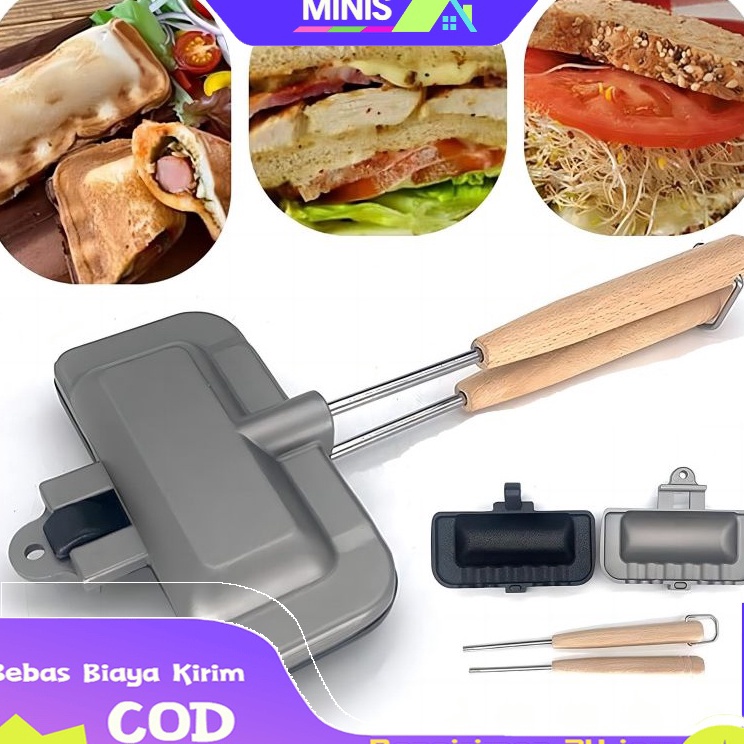CODCetakan Sandwich Waffle Maker  Pemanggang Sandwich  Sandwich Maker