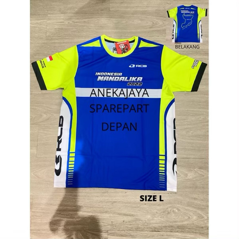 BAJU KAOS TSHIRT RCB RACING BOY INDONESIA MANDALIKA 2022 ORIGINAL