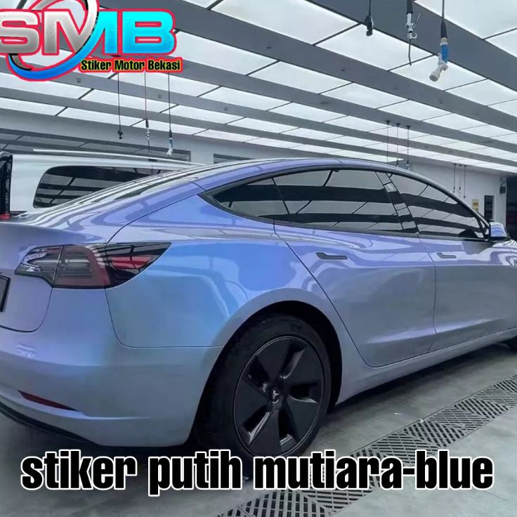 Si stiker skotlet putih lembayung white bunglon mutiara m Produk Terkini