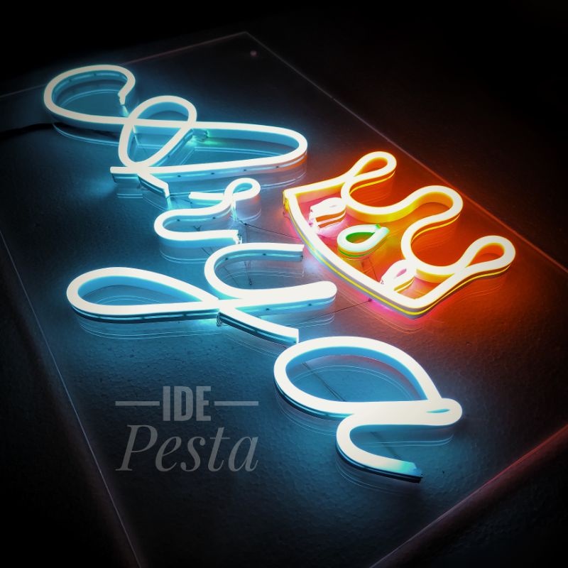 Custom Huruf  neon flex 12v - lampu neonflex per huruf