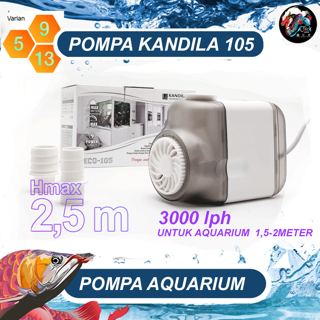 Pompa Aquarium KANDILA ECO 105 3000lph POMPA AQUARIUM DAN KOLAM