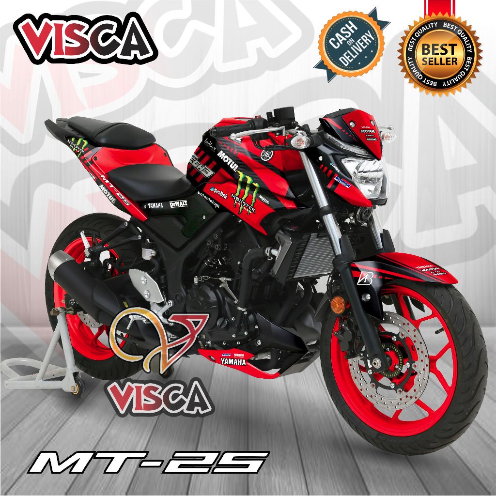 Stiker Decal Yamaha MT 25 OLD Dekal Mt 25 Striping Mt 25 Variasi Decal Mt 25 OLD Full Body TECH3