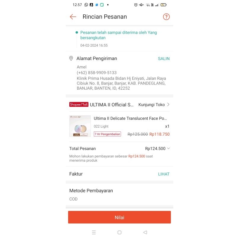 preloved ultima ii powder bedak ultima