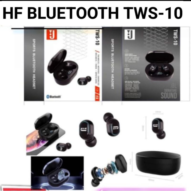 headset bluetooth JBL TWS 4 / JBL TWS 10 / TWS M12 ORIGINAL EXTRA BASS