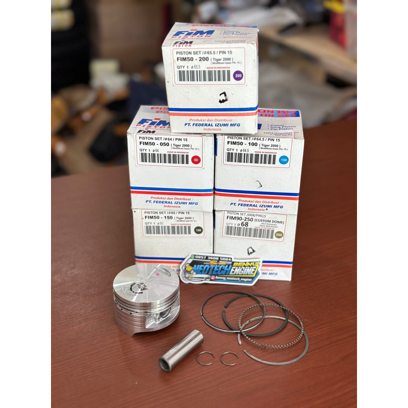 Piston Kit FIM Custom Dome TIGER MEGAPRO OV 50/100/150/200