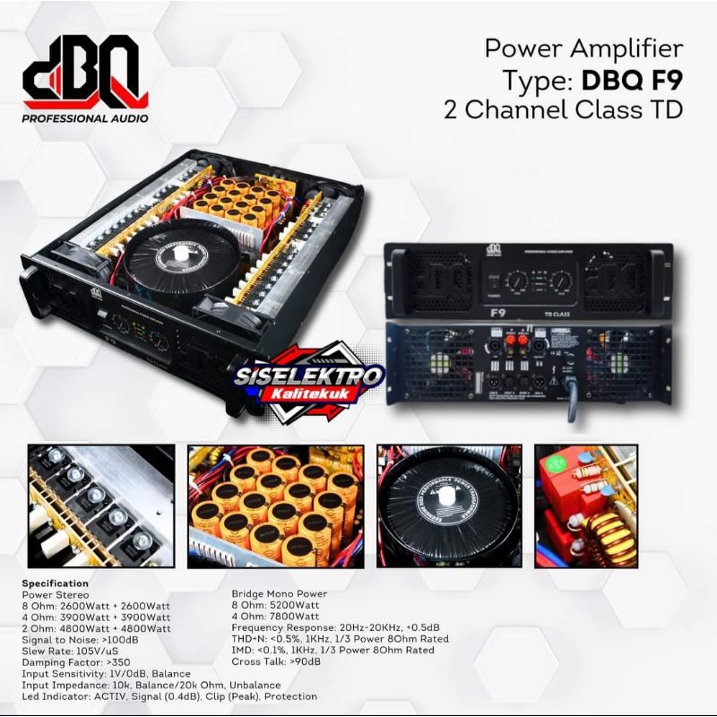 Power amplifier DBQ F9 TD CLASS Amplifer dbqf9