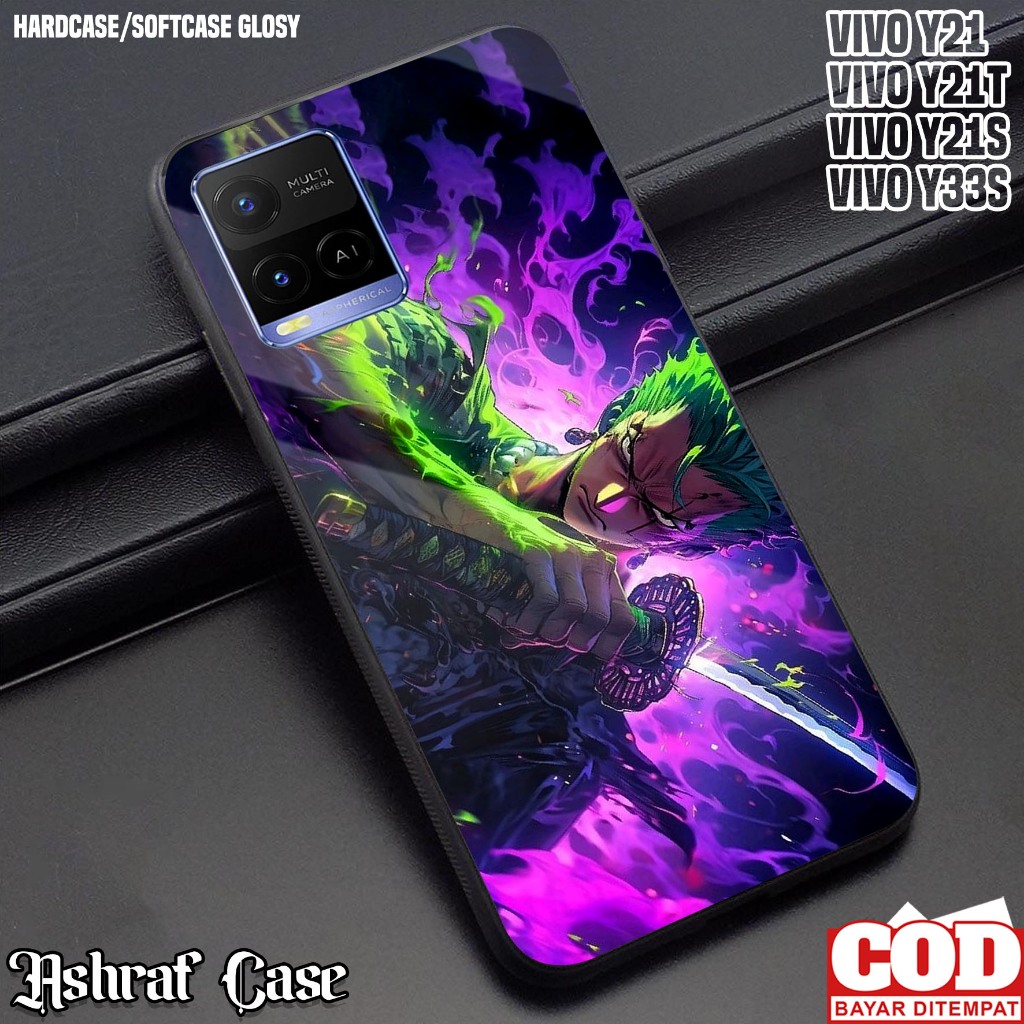 Case Vivo Y21 / Y21S / Y21T / Y33S - Casing Vivo Y21S / Y21 / Y33S / Y21T [ Roronoa Zoro002 ] Softca