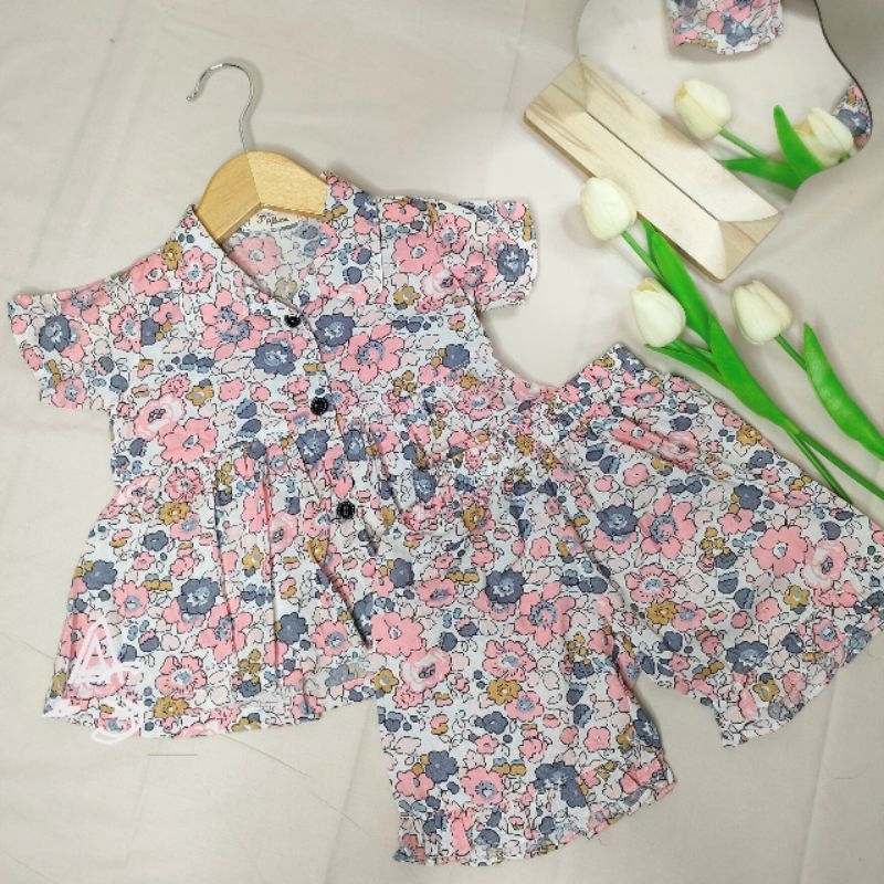Allunaid- Kaila One Set Rayon premium / One set anak Perempuan