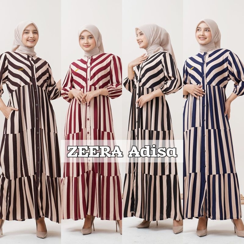 Daster Arab Zeera ADISA Dress Rayon Premium Dress Busui By Zeera Ori