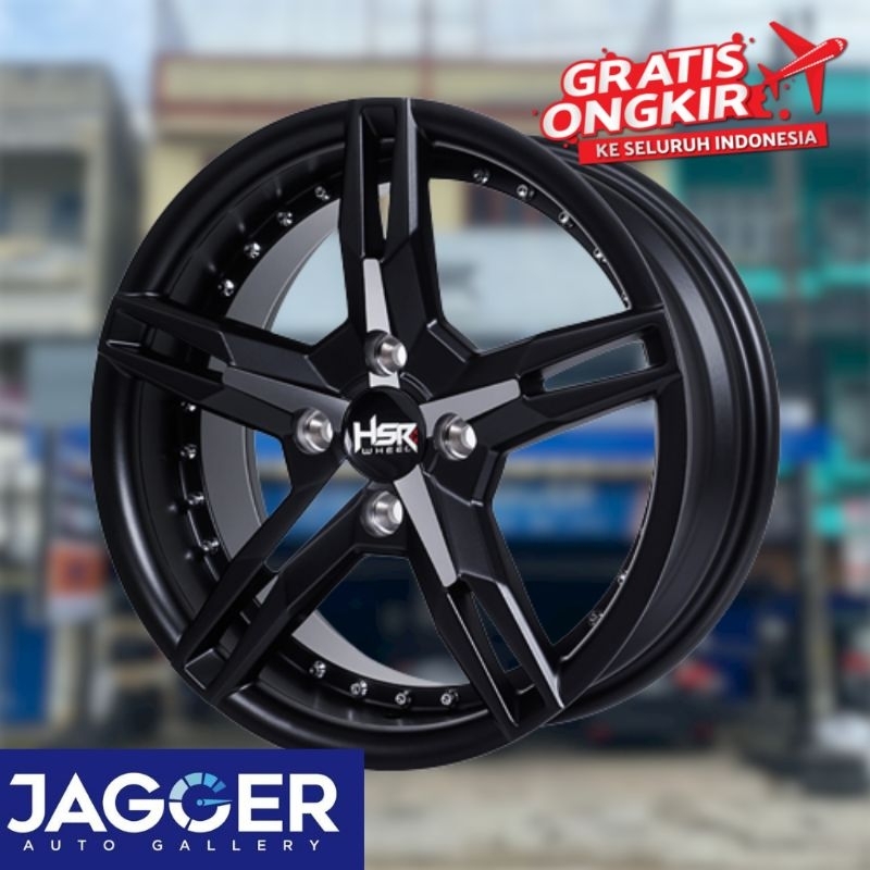 Velg mobil model palang 5 hsr keunikai ring 15 hole h4x100