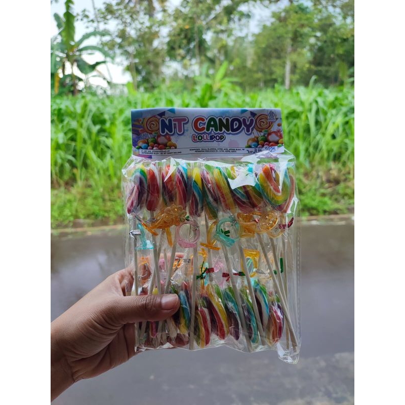 

permen lollipop ukuran 4cm bentuk love hadiah cincin