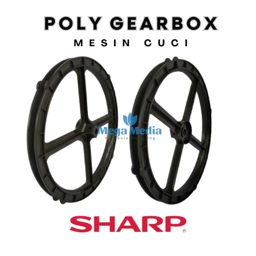 PULLY GEAR BOX MESIN CUCI SHARP 2 TABUNG | GIRBOX PULI / PULY / PULLY PULLI / PULEY / PULLEY GERBOX 