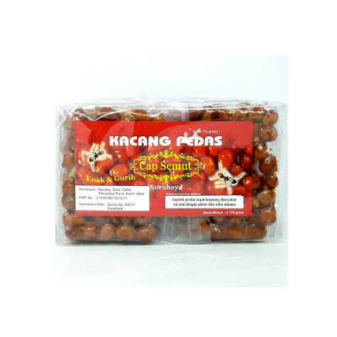 

CAP SEMUT KACANG PEDAS 170gr | GULA PEDES ASIN MANIS KHAS SURABAYA