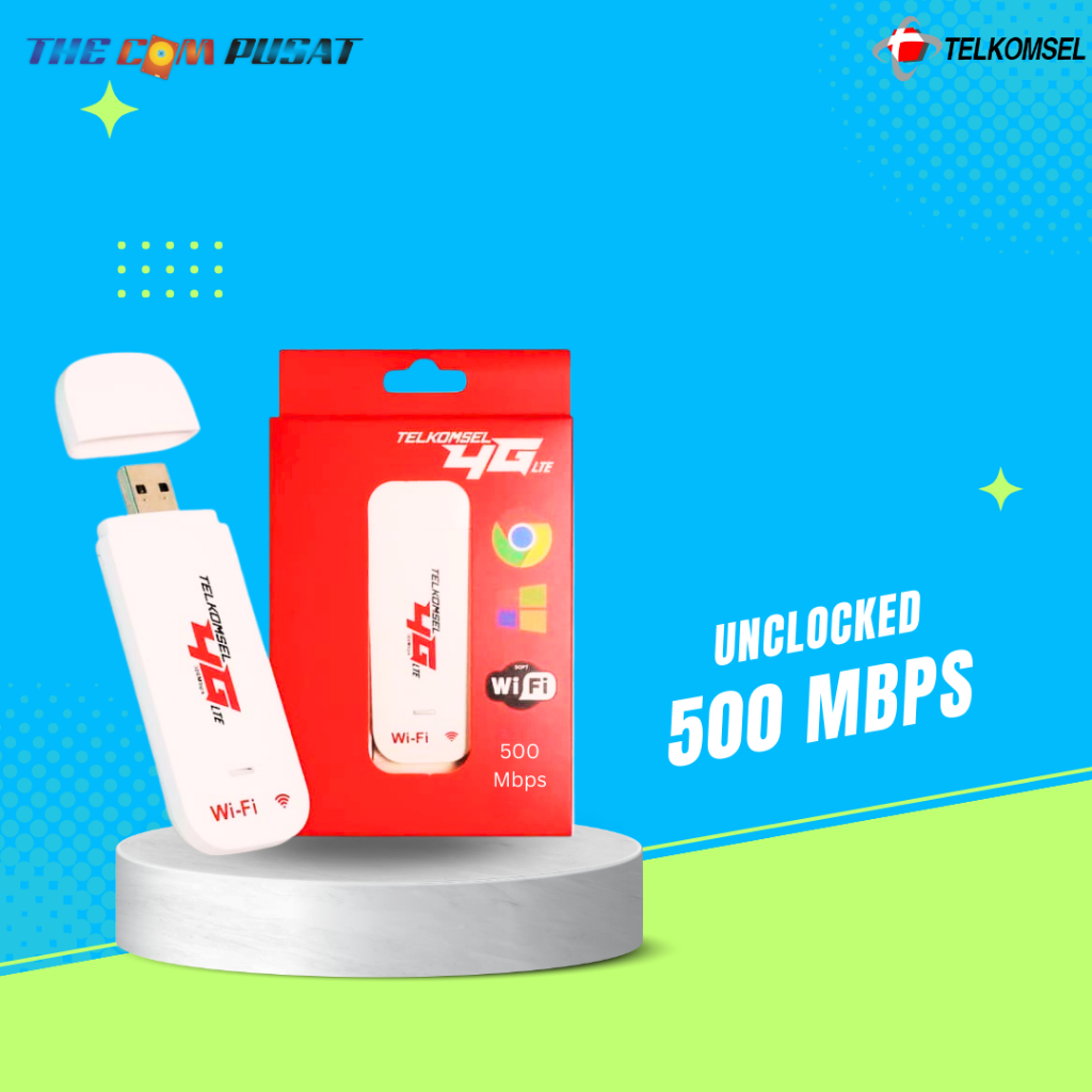 Modem 4G LTE - Modem USB Telkomsel 4G LTE with WIFI 500Mbps