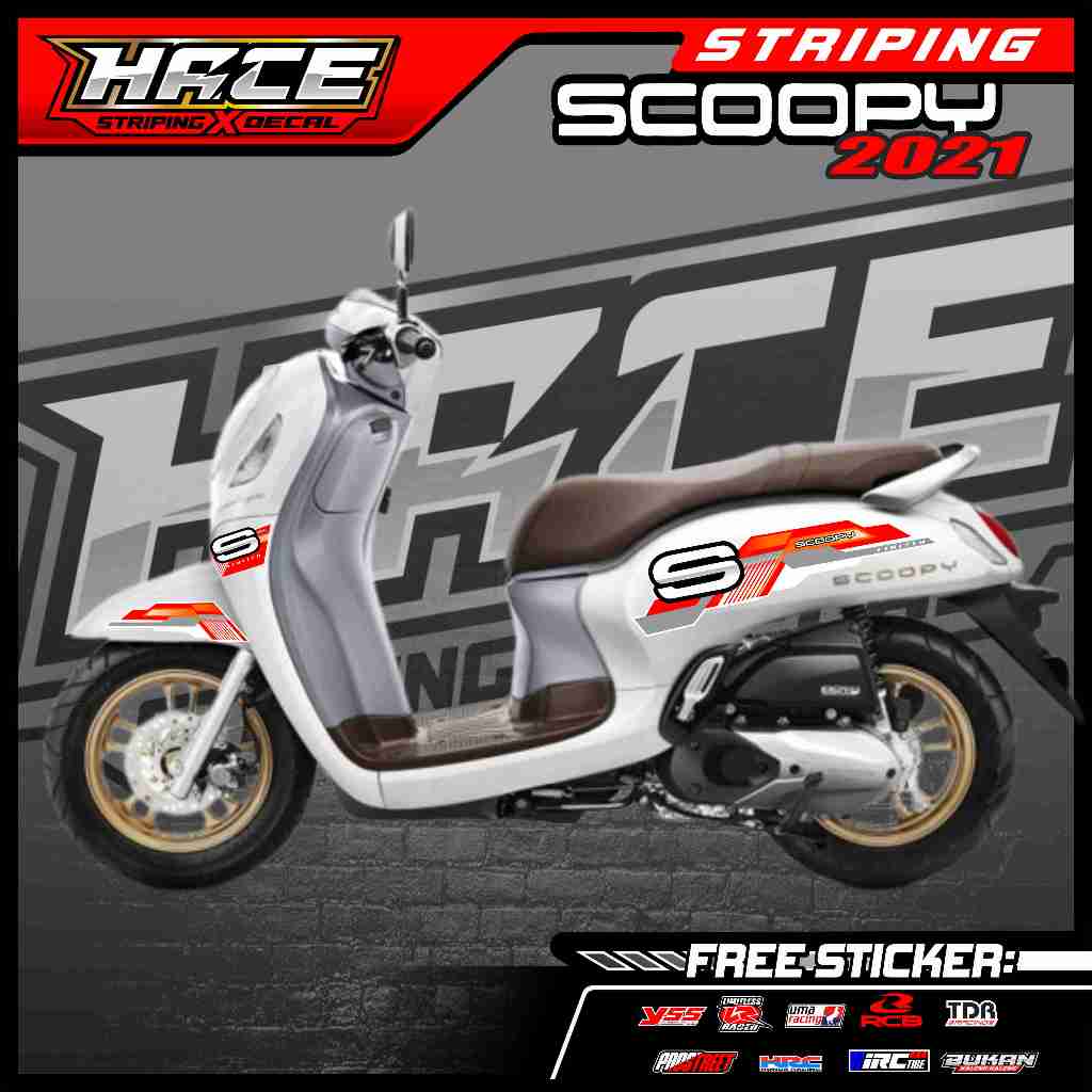 312 STRIPING STICKER SCOOPY 2021 - STRIPING STICKER SCOOPY 2021 ABSTRAK LIST SIMPLE RACING