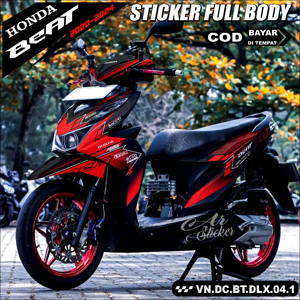 Decal Stiker BEAT DELUXE NEW full Body  POLOS Sticker full Body Motor BEAT DELUXE NEW 2020-2024