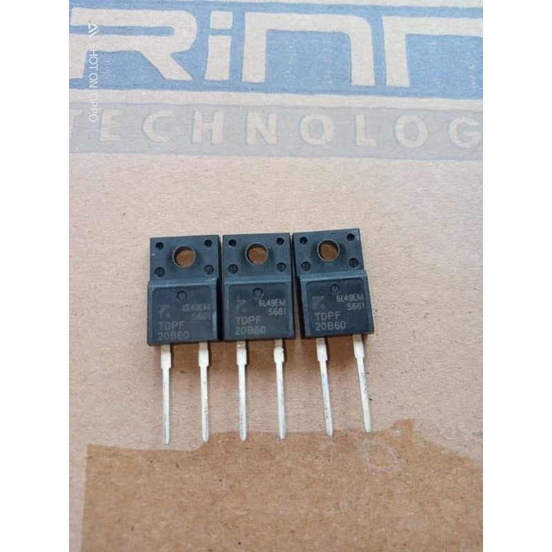 DIODA ULTRA FAST 20A-600v TDPF20B60 1000 pcs