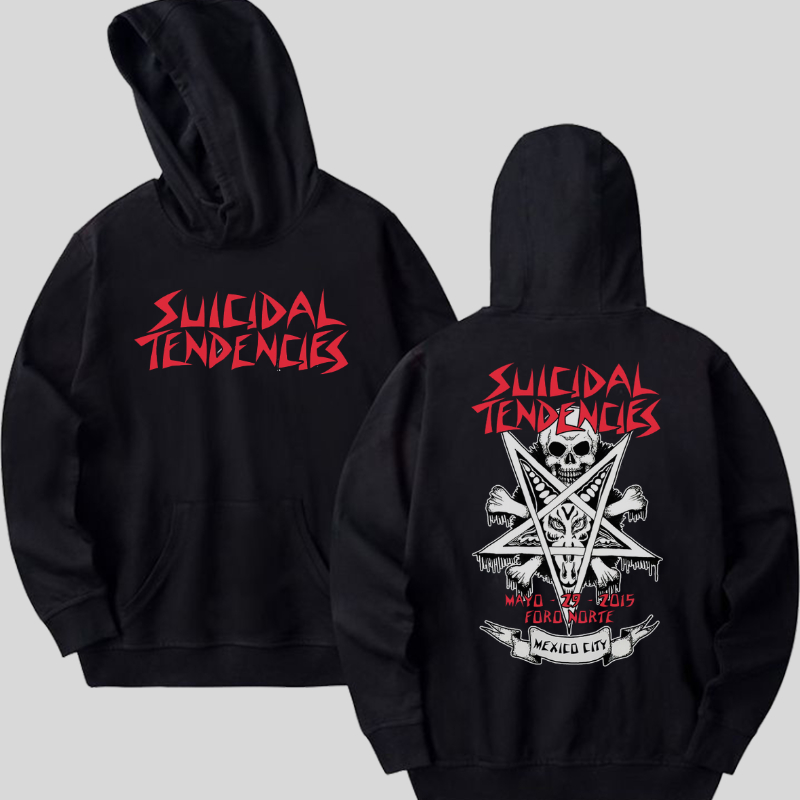 GENTIL - Jaket Sweater Hoodie Black Edition - Suicidal Tendencies