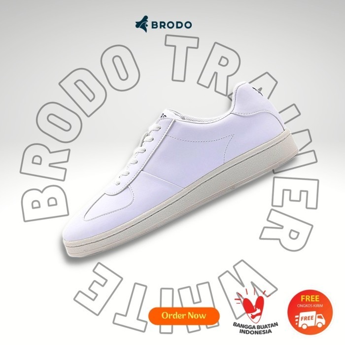 Sepatu Pria Wanita Brodo Trainer Lokal Indonesia [Velcro/Laces]