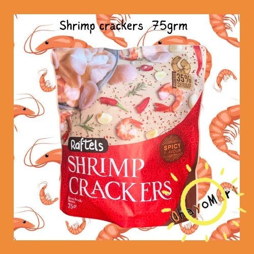 

Raftels Shrimp Crackers Spicy / raftels Kerupuk udang rasa pedas 75grm