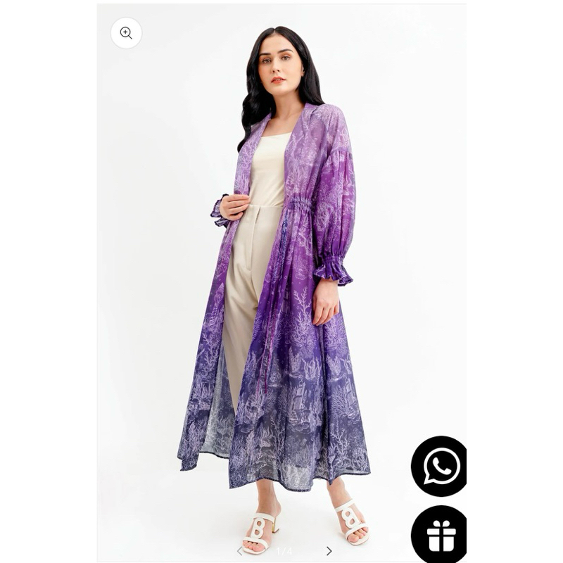 Preloved Benang jarum El Mar Minorca Drawstring Long Outer